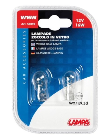 |AutoNeo.roBec 12V - W16W  -16W soclu sticla W2,1x9,5d 2buc Lampa