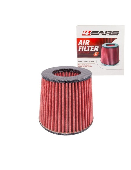|AutoNeo.roFiltru aer conic sport 4Cars - Carbon/Rosu