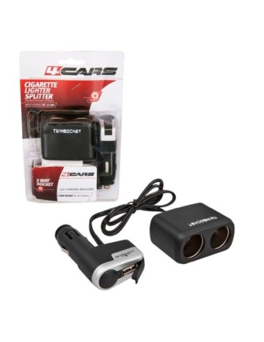 |AutoNeo.roPriza dubla bricheta cu USB 12/24V 4Cars