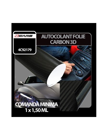 |AutoNeo.roAutocolant folie fibra de carbon 3D 4Cars - Carbon/Negru