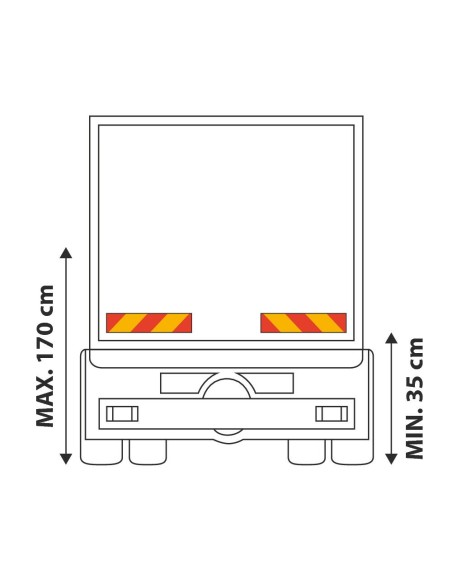 |AutoNeo.roPlaci identificare vehicule grele-lungi dungi 2buc Kamar - Galben/Portocaliu