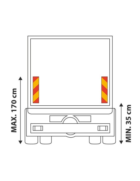 |AutoNeo.roPlaci identificare vehicule grele-lungi dungi 2buc Kamar - Galben/Portocaliu