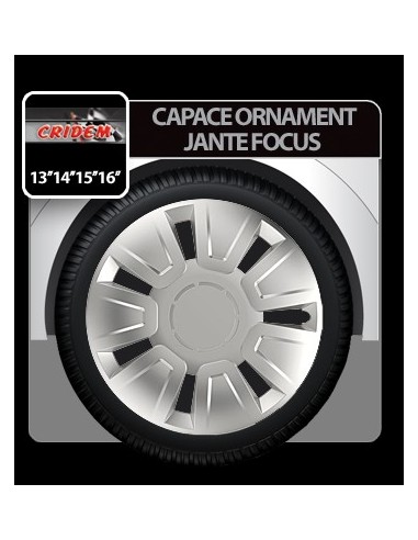 |AutoNeo.roCapace roti auto Focus 4buc - Argintiu - 13''