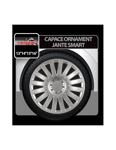 |AutoNeo.roCapace roti auto Smart 4buc - Argintiu - 15''