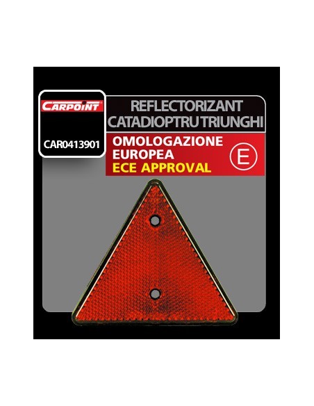|AutoNeo.roReflectorizant catadioptru triunghiular 150mm 1buc - Rosu
