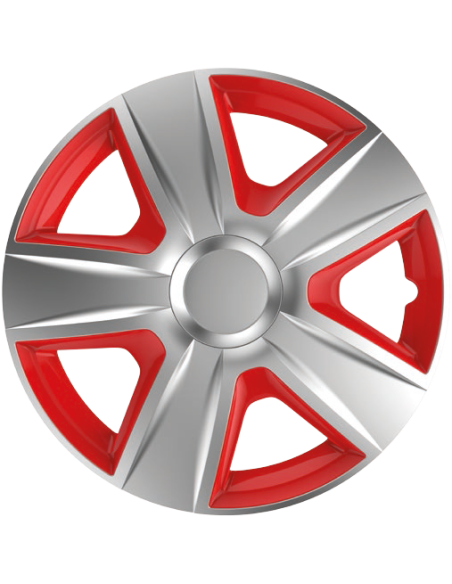 |AutoNeo.roCapace roti auto Esprit SR 4buc - Argintiu/Rosu - 15''