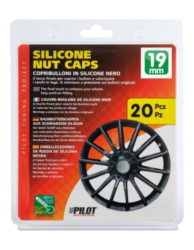|AutoNeo.roOrnamente prezoane silicon 20buc - Hex 19mm - Negru