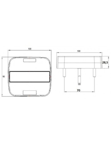 |AutoNeo.roLampa stop spate cu 5 functii LED 12/24V 1buc Kamar