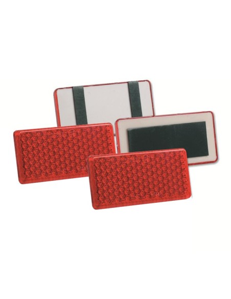 |AutoNeo.roReflectorizant catadioptru 96x46mm cu adeziv 1buc - Rosu