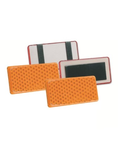 |AutoNeo.roReflectorizant catadioptru 96x46mm cu adeziv 1buc - Galben