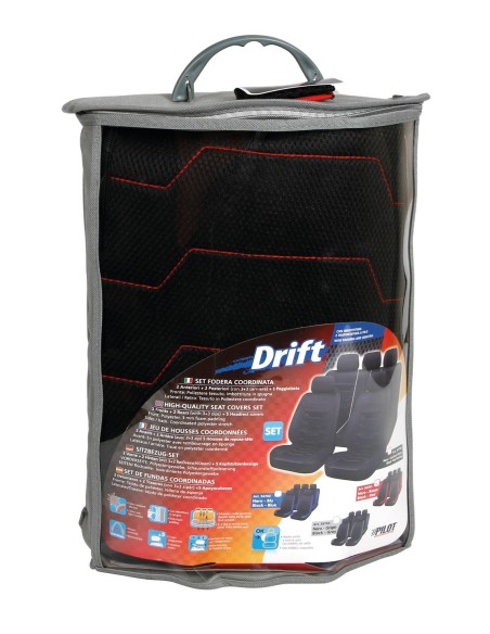 |AutoNeo.roHuse scaun high-quality Drift 9buc - Negru/Rosu