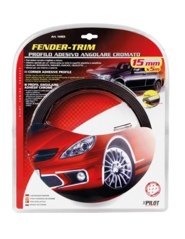|AutoNeo.roBanda ornament crom adeziva profil L - 5m x 15mm