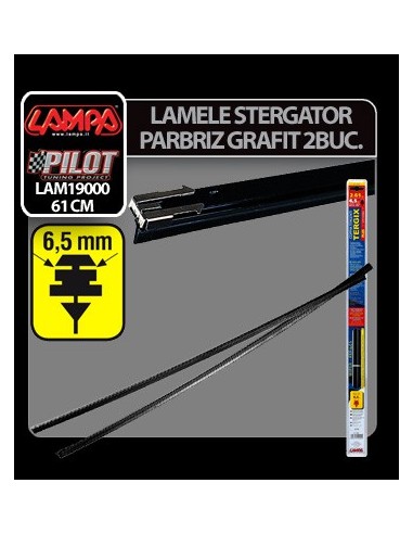 |AutoNeo.roLamele sterg parb cu clips Tergix Plus - 61cm - 6,5mm - 2buc