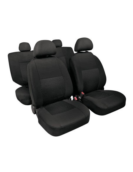 |AutoNeo.roHuse scaun Linear set 8buc jacquard high-quality - Negru