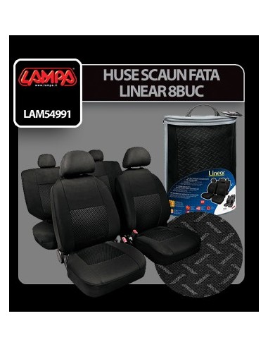 |AutoNeo.roHuse scaun Linear set 8buc jacquard high-quality - Negru