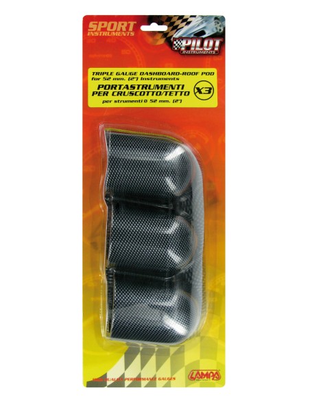 |AutoNeo.roSuport 3 instrumente bord X3 52mm - Carbon