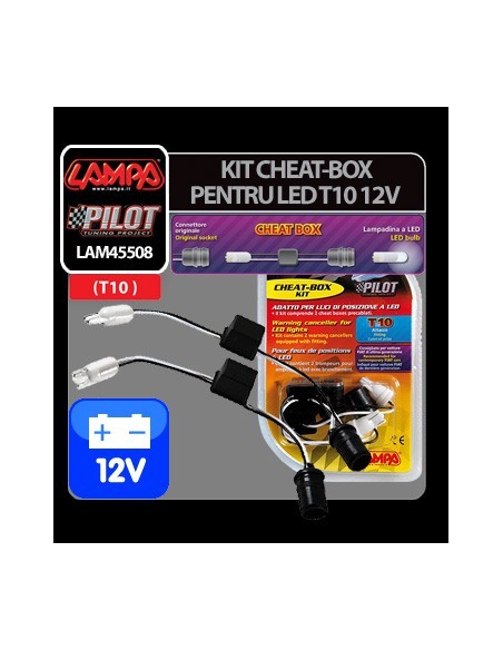 |AutoNeo.roKit anulare avertizare bec ars, LED - T10 - 12V  Cheat-Box