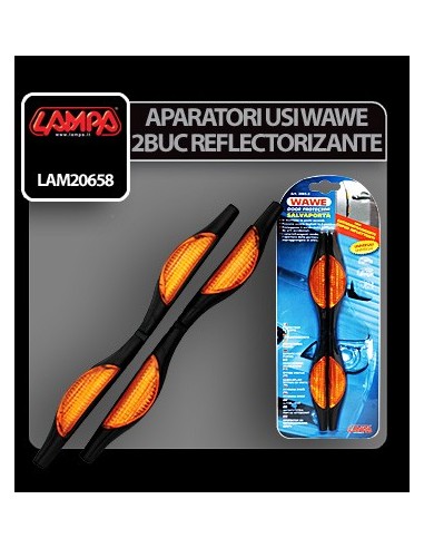 |AutoNeo.roAparatori usi Wave - 2buc - Reflectorizant