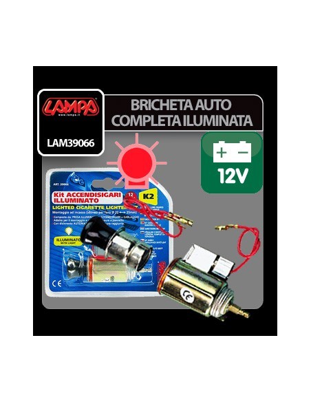 |AutoNeo.roBricheta auto completa iluminata K2 - Ø 21mm - 12V