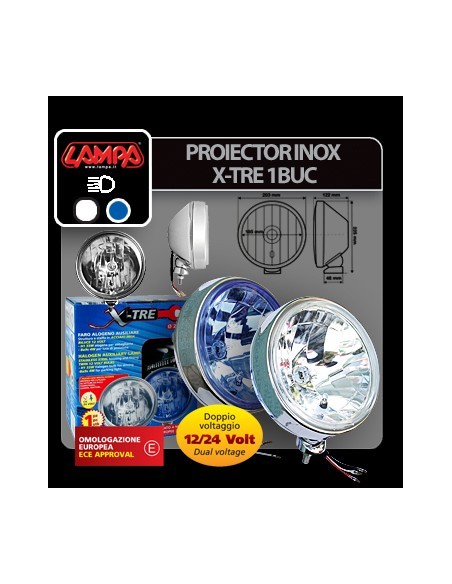|AutoNeo.roProiector inox X-Tre 1buc - Alb