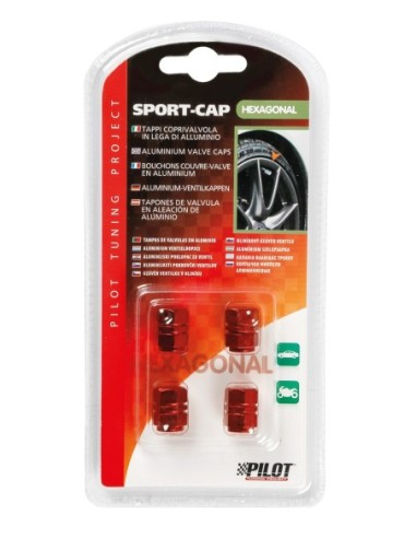 |AutoNeo.roOrnamente capacele valve Hexagonal 4buc - Rosu