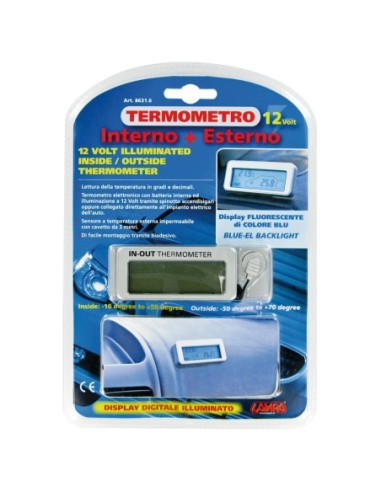 |AutoNeo.roTermometru int-ext Lampa - 12/24V