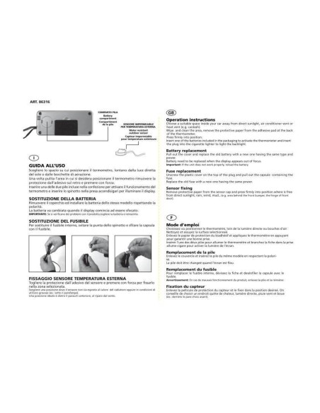 |AutoNeo.roTermometru int-ext Lampa - 12/24V