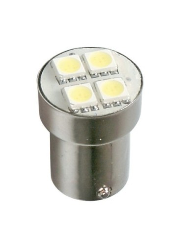 |AutoNeo.roBec Hyper-Led12 - 4SMD 24V frana soclu met P21W BA15s 1buc - Alb