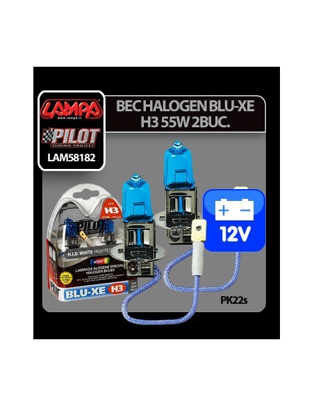 |AutoNeo.roBec halogen Blu-Xe  H3 55W PK22s 12V 2buc