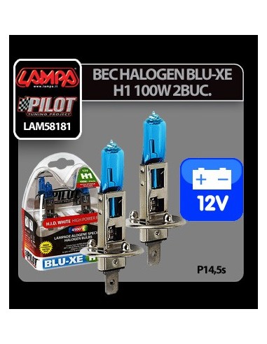 |AutoNeo.roBec halogen Blu-Xe  H1 100W P14,5s 12V 2buc