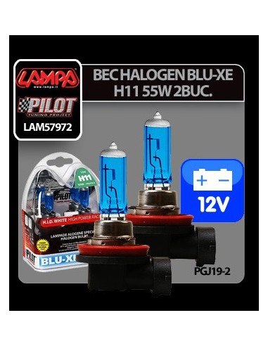 |AutoNeo.roBec halogen Blu-Xe  H11 55W PGJ19-2 12V 2buc