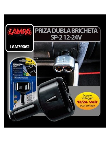 |AutoNeo.roPriza dubla bricheta SP-2 12/24V Lampa