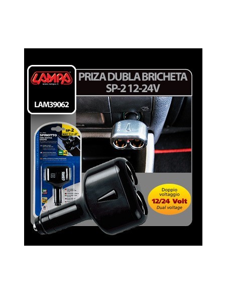 |AutoNeo.roPriza dubla bricheta SP-2 12/24V Lampa