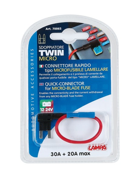 |AutoNeo.roConector rapid pentru doua sigurante plate mici 30+20A 12/24V