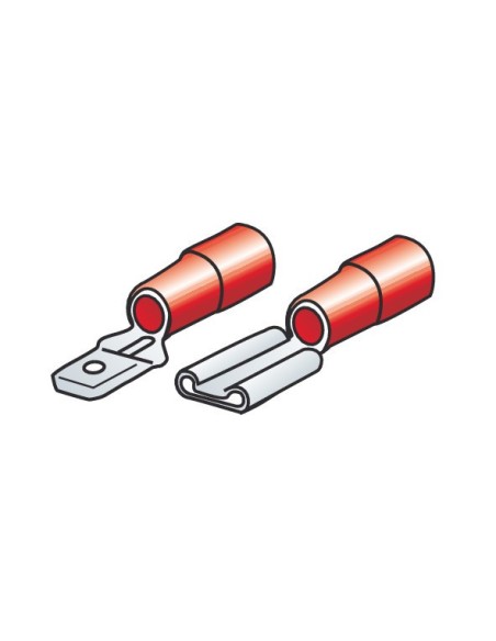 |AutoNeo.roKit papuci electrici 40buc, mama,tata - 6,3x0,8mm - Rosu