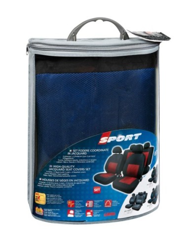 |AutoNeo.roHuse scaun Sport 8buc jacquard high-quality - Albastru/Negru