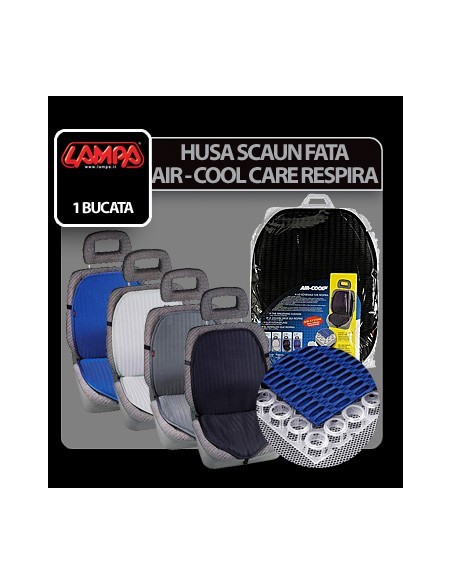 |AutoNeo.roHusa scaun fata respiranta Air-Cool 1buc - Negru