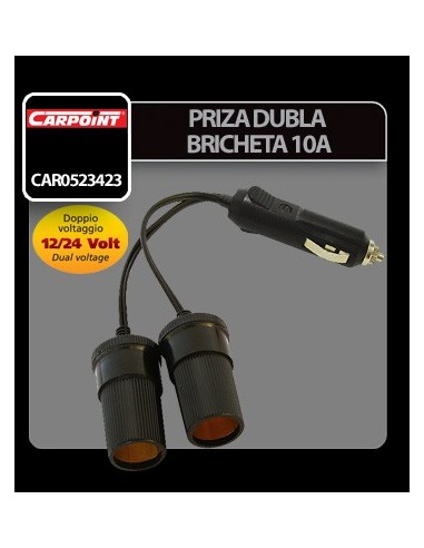 |AutoNeo.roPriza dubla bricheta 12-24V 10A Carpoint