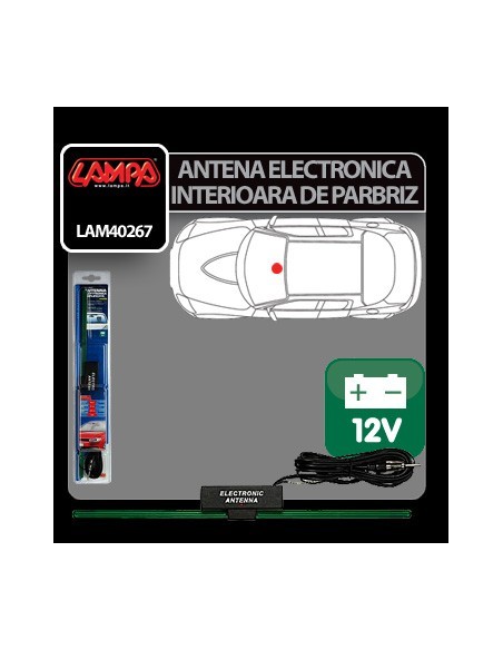 |AutoNeo.roAntena electronica interioara de parbriz Lampa 12V