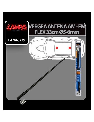 |AutoNeo.roVergea antena Flex AM/FM Lampa - 33cm - Ø 5-6mm
