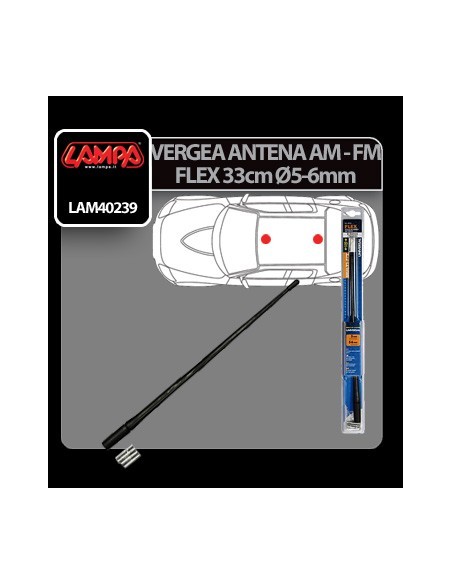 |AutoNeo.roVergea antena Flex AM/FM Lampa - 33cm - Ø 5-6mm