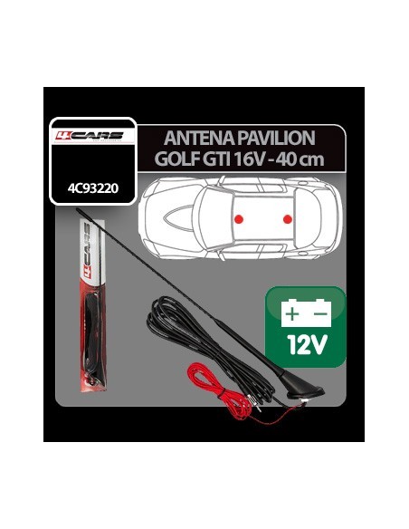 |AutoNeo.roAntena pavilion cu amplificator semnal Golf GTI 16V 4Cars - 40cm
