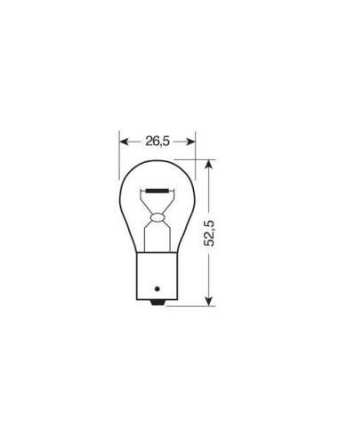 |AutoNeo.roBec 12V - PY21W - 21W Semnalizare galben BAU15s 1buc Lucas