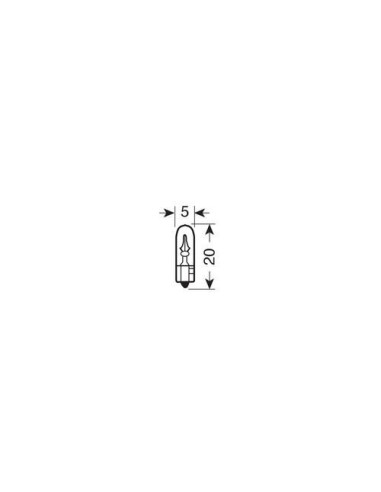 |AutoNeo.roBec 12V - W1,2W - 1,2W Bord soclu sticla W2x4,6d 1buc Narva