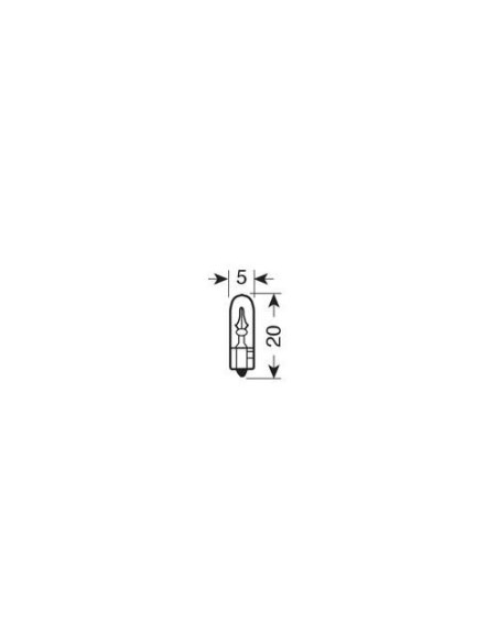 |AutoNeo.roBec 12V - W1,2W - 1,2W Bord soclu sticla W2x4,6d 1buc Narva