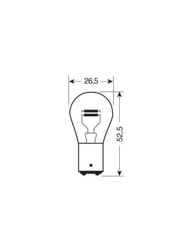 |AutoNeo.roBec 12V - P21/4W - 21/4W Pozitie, frana BAZ15d 1buc Narva
