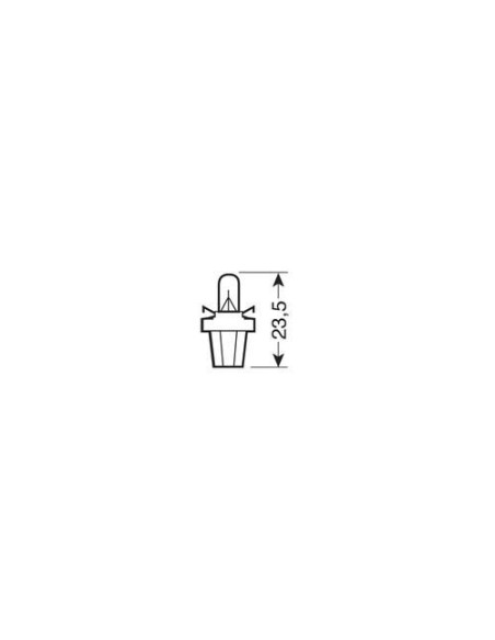 |AutoNeo.roBec 24V - 1,2W Bord soclu plastic gri B8,5d 1buc Narva