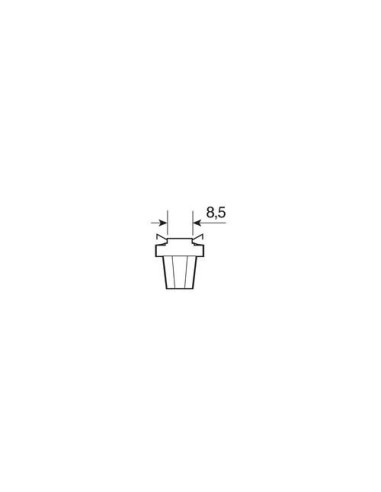 |AutoNeo.roBec 24V - 1,2W Bord soclu plastic gri B8,5d 1buc Narva