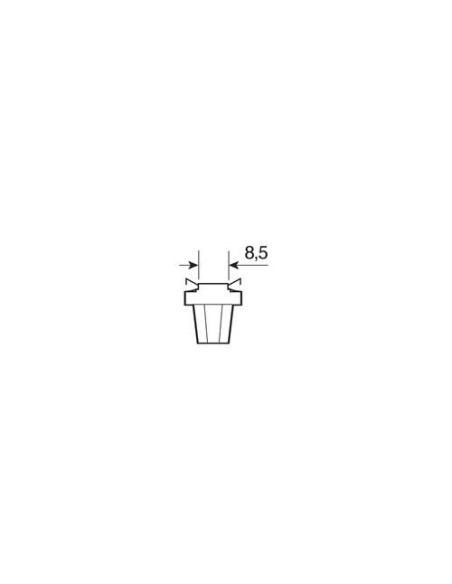 |AutoNeo.roBec 24V - 1,2W Bord soclu plastic gri B8,5d 1buc Narva
