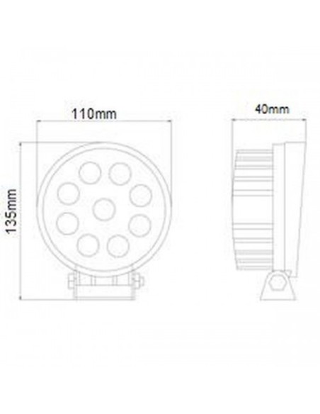 |AutoNeo.roProiector cu LED din metal rotund 27W 10/30V Kamar